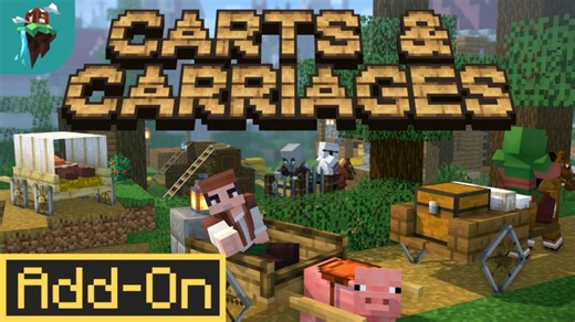 [Add-On]Carts & Carriages Add-On-我的世界市场包免费下载-Minecraft Marketplace Carts & Carri
