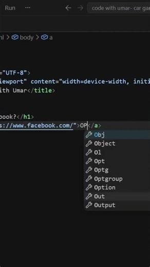 link Facebook in your web page using html