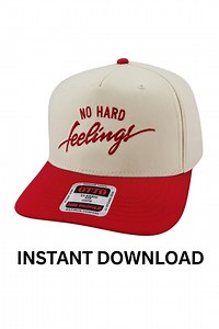 No Hard Feelings Embroidery Design – DST File for Instant Download | Hat Embroidery - Etsy