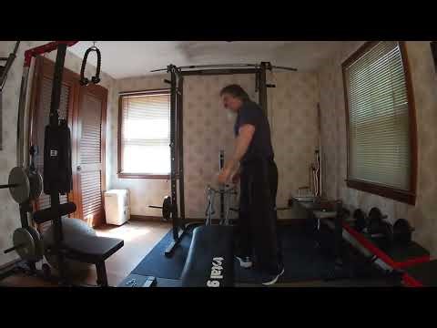 Total Gym Style Hammer Curls and Cable Crossover Fly's with Buddy