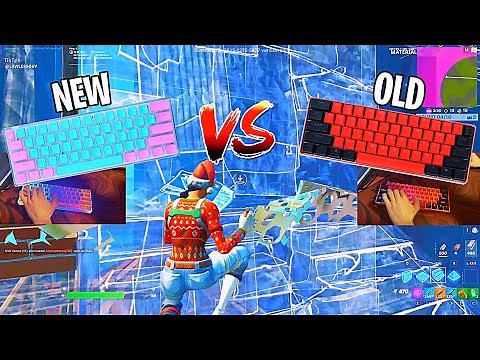 NEW Clix Keyboard vs OLD Clix Keyboard ASMR Chill 🤩 Satisfying Gameplay Fortnite 240 FPS Smooth 4K