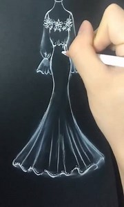 1.7K views · 55 reactions | The art of drawing beautiful bridal dresses | Daily Drawing Tips | Facebook
