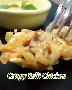 Crispy Salli Chicken is a unique starter recipe. Next time you have guests at home try this recipe. | Cooking With Benazir