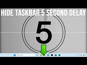Have the Windows Taskbar Hide Itself After 5 Seconds Instead of Instantly