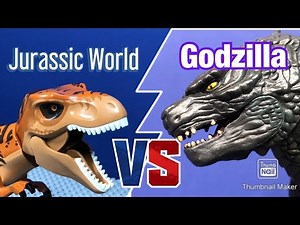 Godzilla vs Jurassic World Part 1 (Stop Motion)