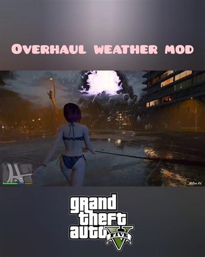 GTA 5 Overhaul Weather Mod -Ultra Realistic Rain, Storm & Graphics! 🌧️ #TurboGTA #gta #gta5 #gtamods