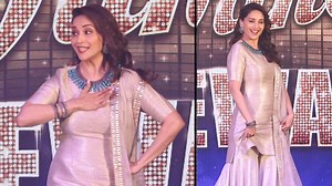 2.1M views · 10K reactions | Watch 52 year old Madhuri Dixit Nene dancing to Dhak Dhak Karne Laga at the launch of Dance Deewane. | Bollywood Now | Facebook