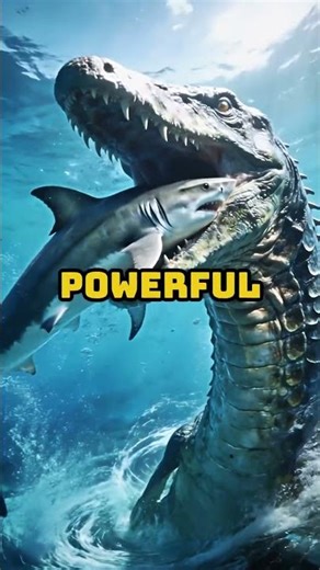 Megalodon vs Mosasaurus: Battle of the Marine Titans 🦈⚔️#Megalodon #Mosasaurus