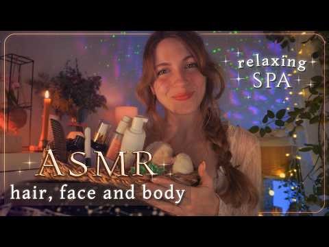 ASMR SPA for SLEEP 🌿 Hair, Facial, and Body Massage ✨ 1h of Deep Relaxation