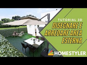 Disegnare e arredare AREA ESTERNA con Homestyler ( Tutorial ITA )