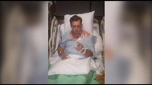 Kingston man lucky to be alive after freak accident