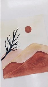 Acrylic painting tutorial💗\\easy art#scenery#art#techniques #painting#artideas#short#shortsfeed#paint