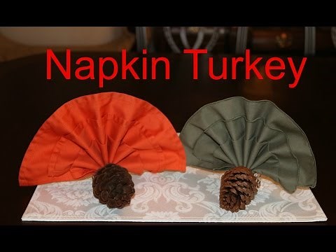 How to Fold a Cloth Napkin into a Turkey in 66 Seconds