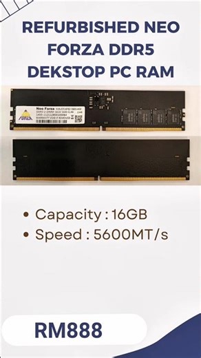 Refurbished Neo Forza 16GB DDR5 Desktop RAM