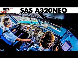 Piloting A320NEO Scenic Approach to Split | Cockpit View