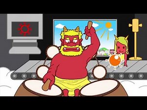 【連続再生版】カミナリさんのお天気太鼓 kaminari plays Japanese drums "taico"