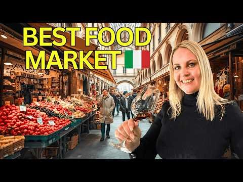 BEST FOOD MARKET in Florence - Mercato Centrale Food Tour