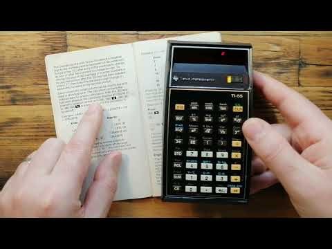 Texas Instruments TI-55 - The Amazing EE key