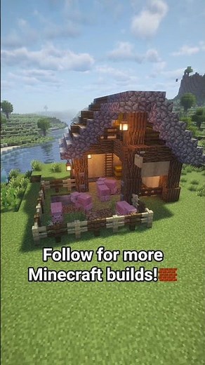 Minecraft Pig Pen Tutorial 🐷 Easy Survival Farm Build | Minecraft Timelapse