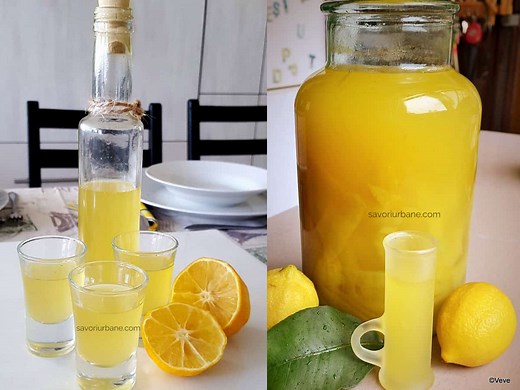 Limoncello rețeta italiană de lichior de lămâie preparat acasă