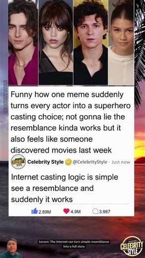 Have you ever seen a meme casting that strangely makes sense?