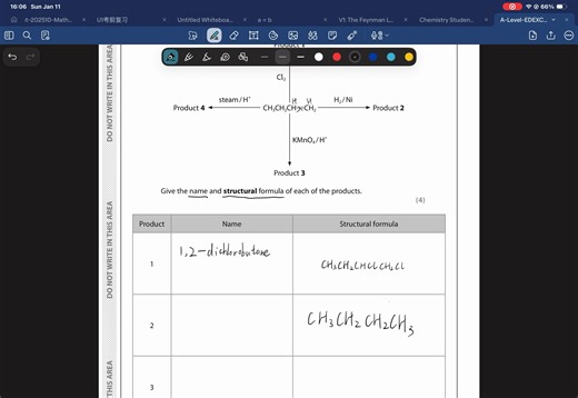 Halogenation/hydrogenation/oxidative addition/hydration U1 chemistry