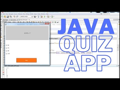 Java Project Tutorial - How To Create a Quiz Program In Java NetBeans