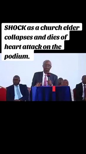 SHOCK: Church Elder Collapses and Dies on Podium