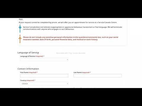 How to Book Service Canada Appointment || Sin /