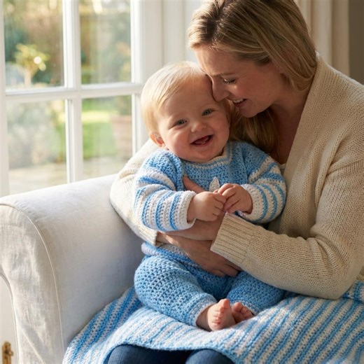 Modèle au crochet pour débutant : couverture rayée pour bébé Tutoriel PDF à téléchargement numérique Ebook - Etsy France