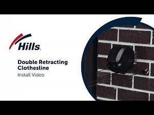 Hills Double Retracting Clothesline - Installation Video
