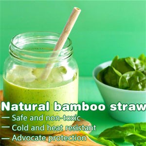 [Hot Item] Biodegradable Eco Natural Boba Bubble Drinking Bamboo Reed Straw