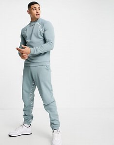 ASOS DESIGN co-ord sweatshirt and joggers with Roman numerals inside tape in blu | ASOS