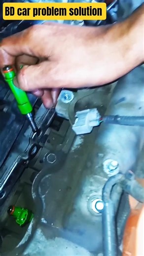 Fuel Injector Installation in Engine #fuelinjectors #vehicleengine #engineprotection #automobile