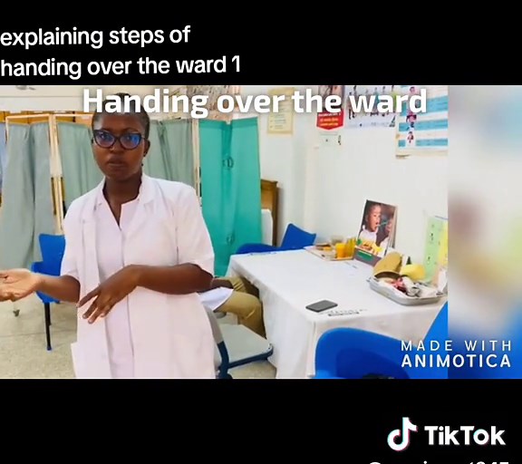 explaining steps of handing over the ward 1