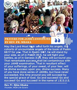 Rev. Fr. Ejike Mbaka pray for Jamb Students. Multi Life Savers #multilifesavers #viral #FrMbaka | Multi-Life Savers
