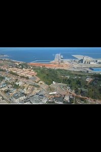 Aerial view of Takoradi 🇬🇭 Ghana is clearly becoming the hot-spot of Cruise Shipping line destination in West Africa and precisely through Takoradi Port in the Western Region of the country. | Ghana The Motherland