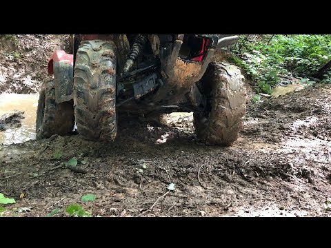 How to lock the front diff on a Honda Rancher 420