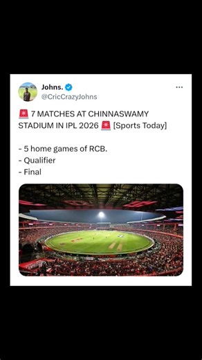 Final At Chinnaswamy 🚨 #rcb #ipl #chinnaswamystadium