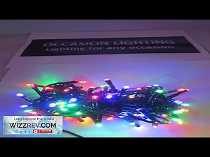 100 Multicolour Outdoor LED Christmas lights with auto timer multifunction garde