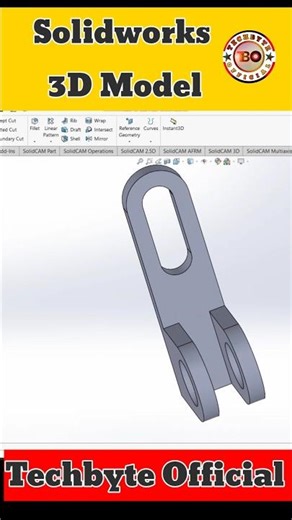 SolidWorks Part Design & Manufacturing Process 🔥 #3DAnimation #Shorts