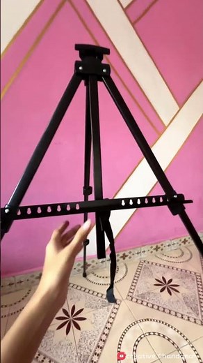 Opening my new ✨ stand And prepping the canvas #painting #stand