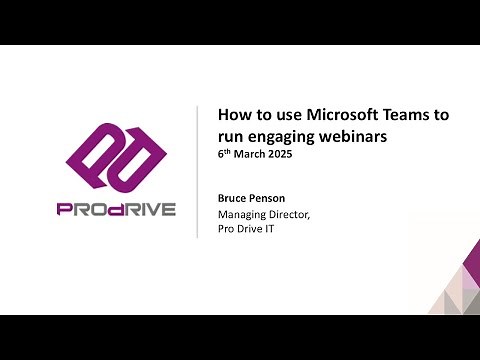 How to use Microsoft Teams to run engaging webinars
