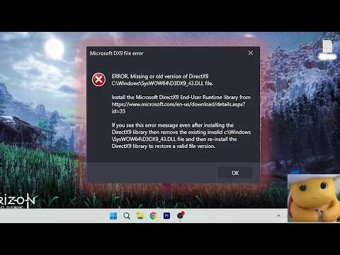 ERROR DIRECTX 9.0 - Missing or old versión of DirectX 9.0