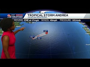 Tropical Storm Andrea forms, first storm of the Atlantic Hurricane Season