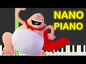 Captain Underpants Intro Theme Piano Tutorial