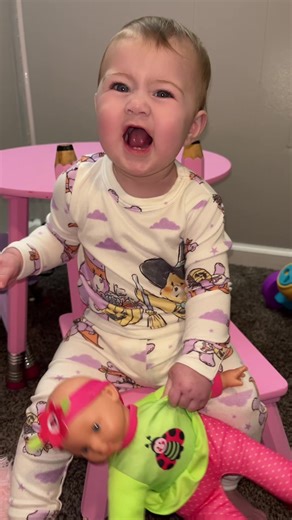 Cute Baby's Adorable Stink Face Reaction