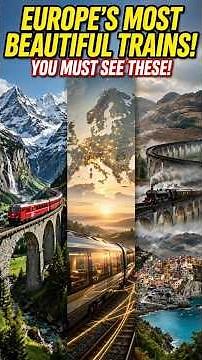 Europe's Most Beautiful Train Routes 🚆 | 5 Scenic Rail Journeys You Must Experience