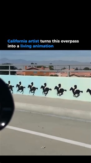 MOTIVATION | BUSINESS | DISCIPLINE on Instagram: "When you see this, your brain does a double take. Because suddenly a simple overpass becomes a living world of motion and magic, and you realize creativity can make even concrete feel alive. This California artist didn’t just paint a structure. They awakened it. Every passing car becomes part of the animation and the entire bridge starts to breathe with movement. It is art that reacts. Art that transforms. Art that turns an ordinary moment on the