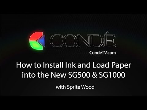 How to Install Ink and Paper into the New SG500 and SG1000 Printers